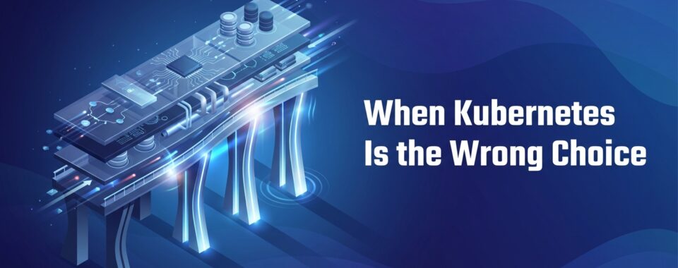 Enterprise illustration of a balanced operating model decision with layered platform complexity