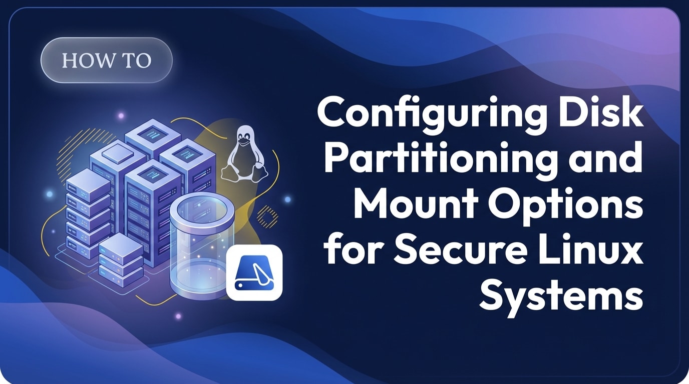 Configuring Disk Partitioning and Mount Options for Secure Linux Systems