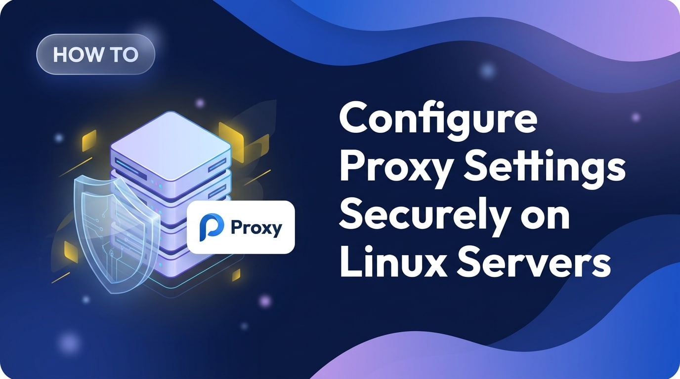 Configure Proxy Settings Securely on Linux Servers