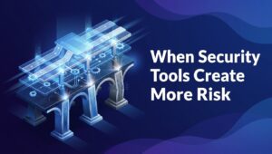 Balanced enterprise security stack with a subtle misalignment across connected layers